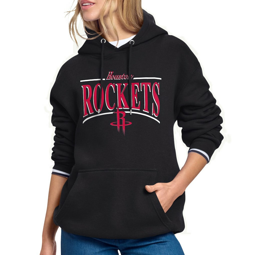 Houston Rockets Starter Women's Arch Stripe Fleece Hoodie sale Discount