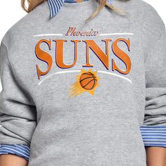 Phoenix Suns Starter Women's Arch Stripe Fleece Crewneck Sweatshirt Discount