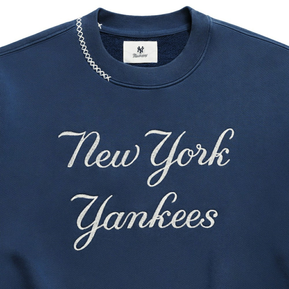 New York Yankees Madhappy Unisex Script Fleece Sweatshirt | MLB On Sale