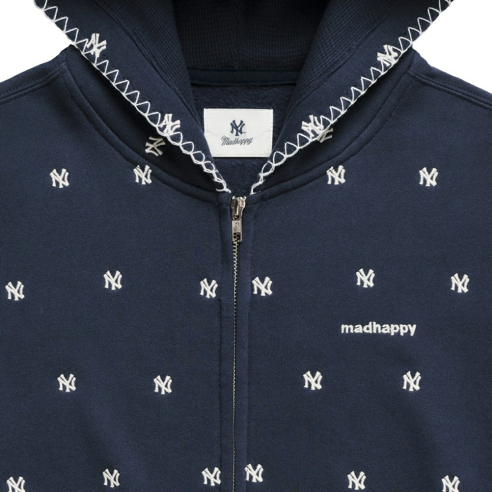 New York Yankees Madhappy Unisex All Over Fleece Full-Zip Hoodie | MLB Discount