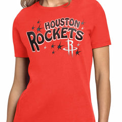 Houston Rockets Starter Women's Fireworks T-Shirt For Sale