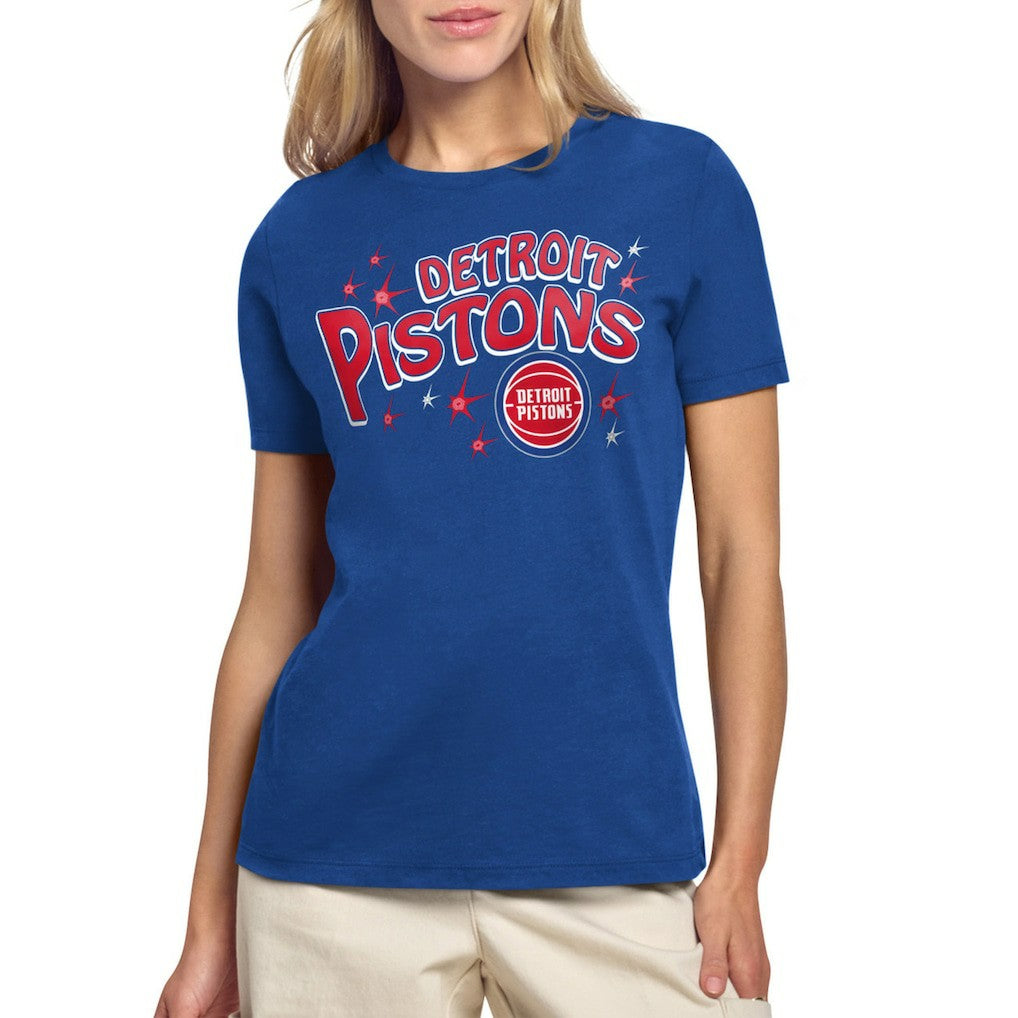 Detroit Pistons Starter Women's Fireworks T-Shirt sale On Sale