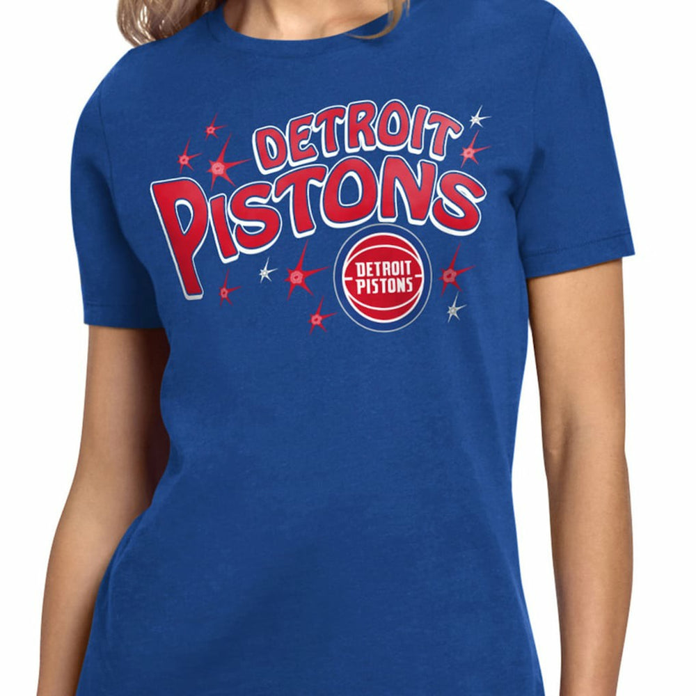 Detroit Pistons Starter Women's Fireworks T-Shirt sale On Sale