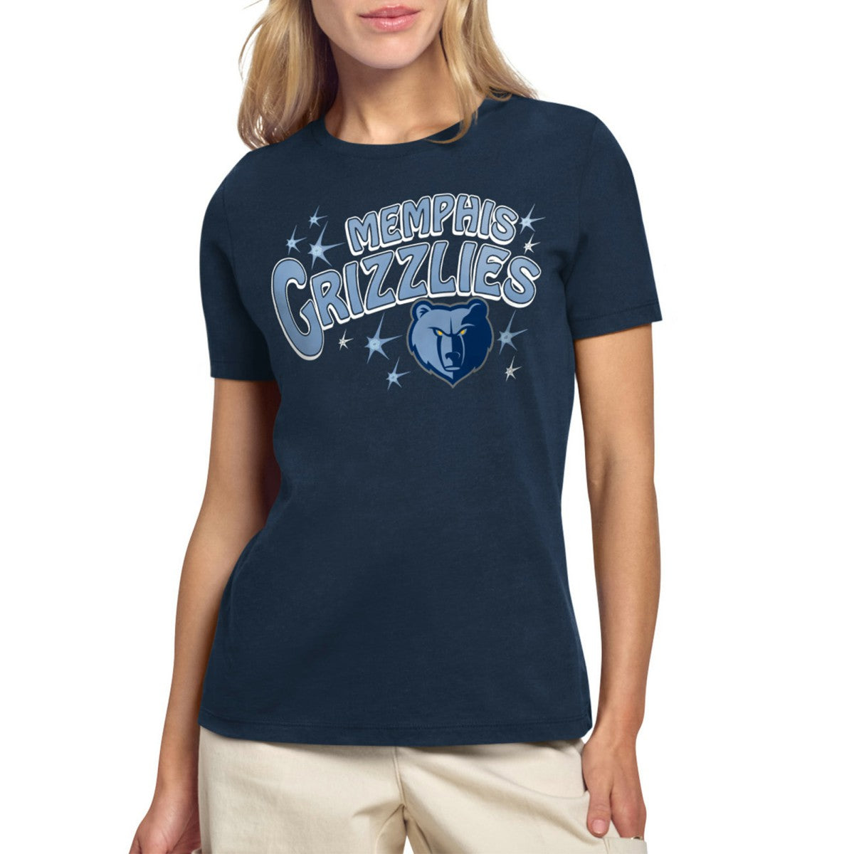 Memphis Grizzlies Starter Women's Fireworks T-Shirt Discount