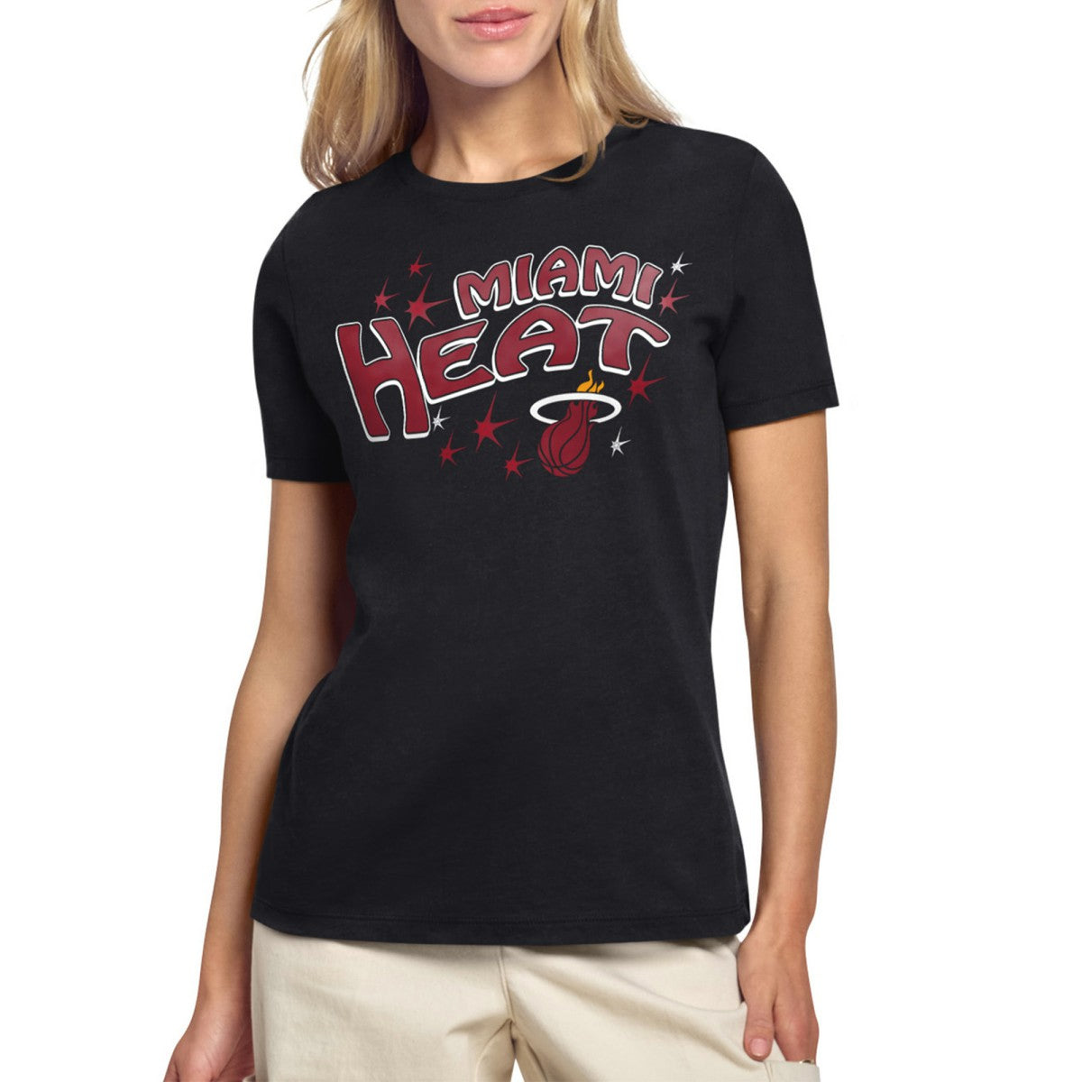 Miami Heat Starter Women's Fireworks T-Shirt On Sale