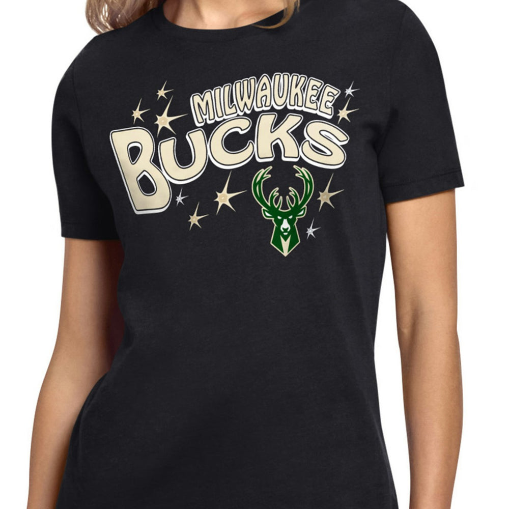 Milwaukee Bucks Starter Women's Fireworks T-Shirt On Sale