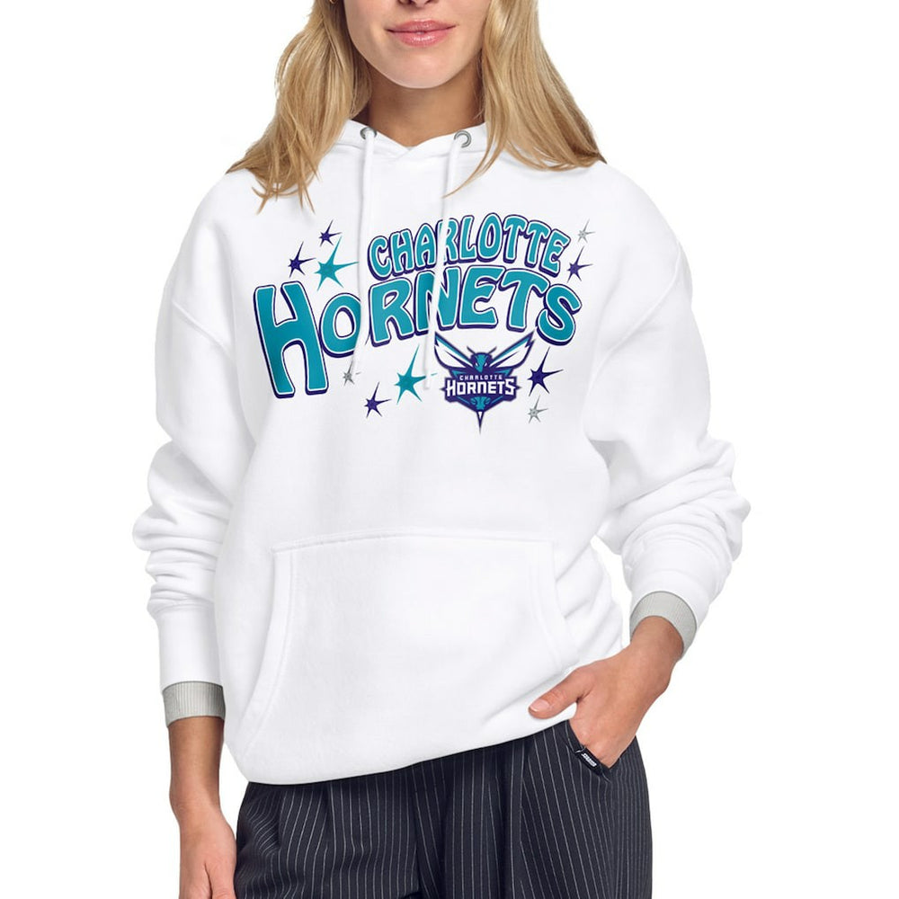 Charlotte Hornets Starter Women's Fireworks Fleece Hoodie On Sale