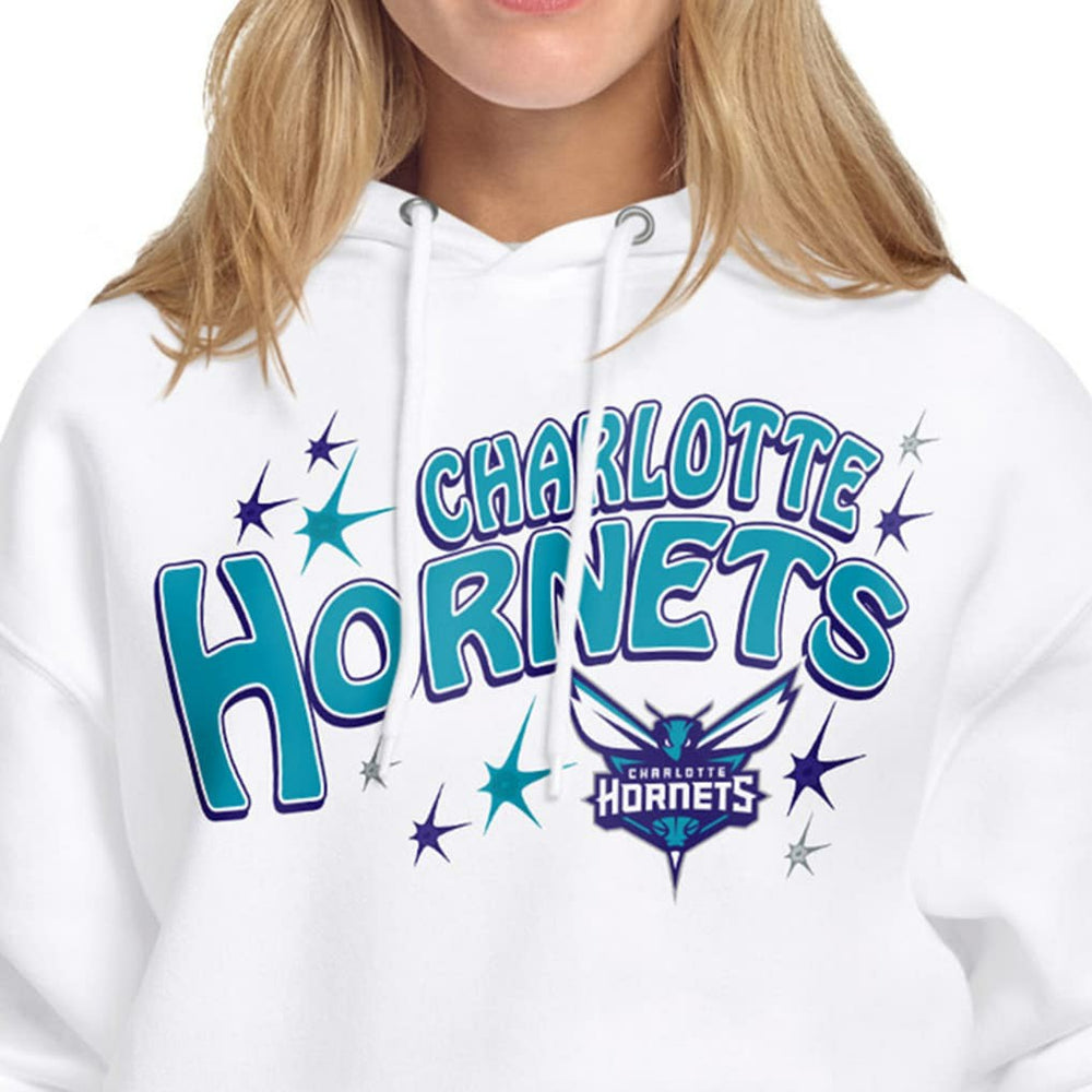 Charlotte Hornets Starter Women's Fireworks Fleece Hoodie On Sale