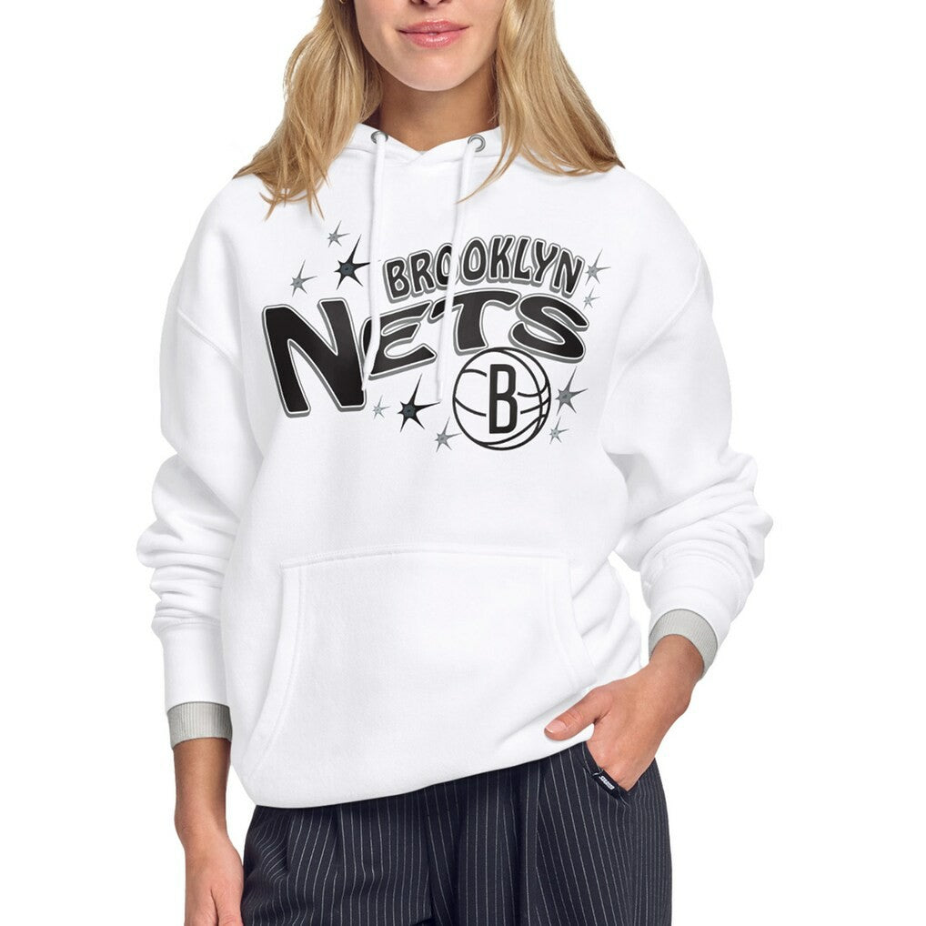 Brooklyn Nets Starter Women's Fireworks Fleece Hoodie On Sale