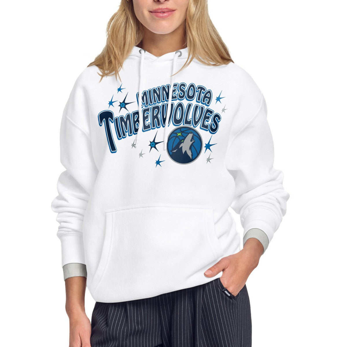 Minnesota Timberwolves Starter Women's Fireworks Fleece Hoodie Online