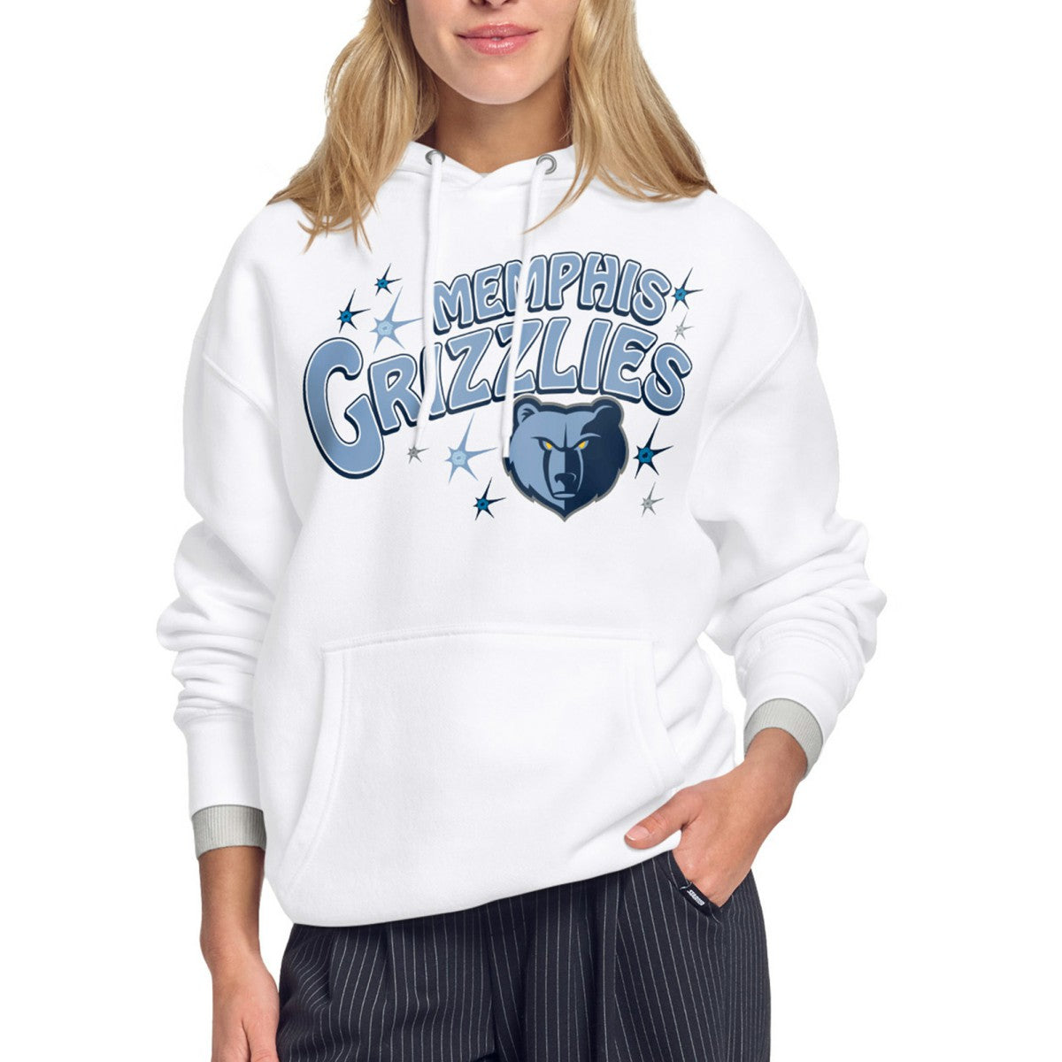 Memphis Grizzlies Starter Women's Fireworks Fleece Hoodie New