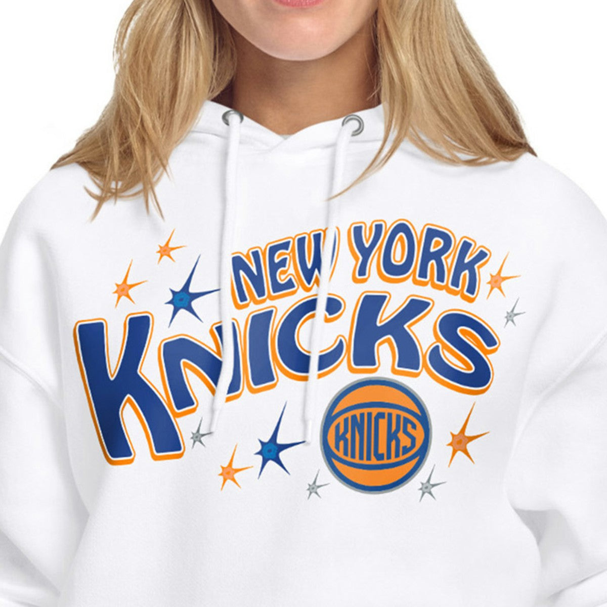 New York Knicks Starter Women's Fireworks Fleece Hoodie New