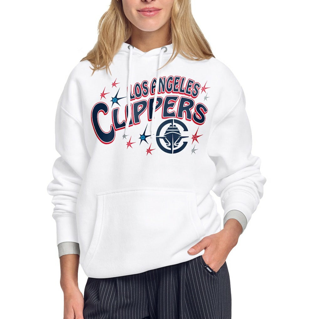LA Clippers Starter Women's Fireworks Fleece Hoodie On Sale
