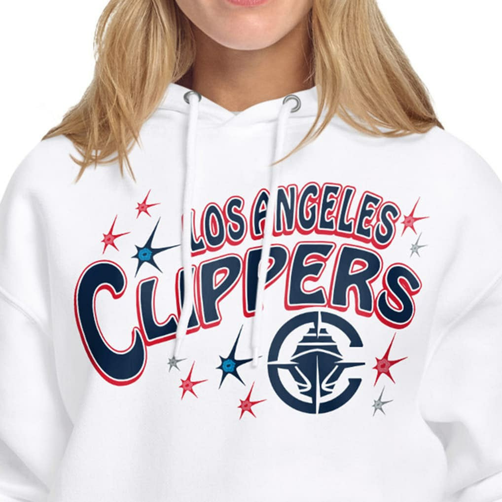 LA Clippers Starter Women's Fireworks Fleece Hoodie On Sale