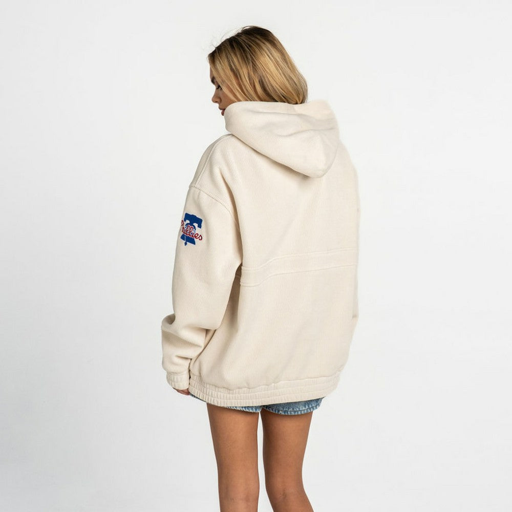 Philadelphia Phillies The Wild Collective Women's Oversized Cord Hoodie | MLB Sale