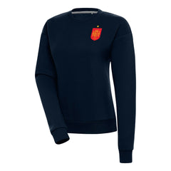 Spain National Team Antigua Women's Takeover Fleece Sweatshirt Navy