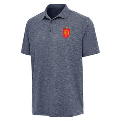 Spain National Team Antigua Triple Shot Polo Heather Navy