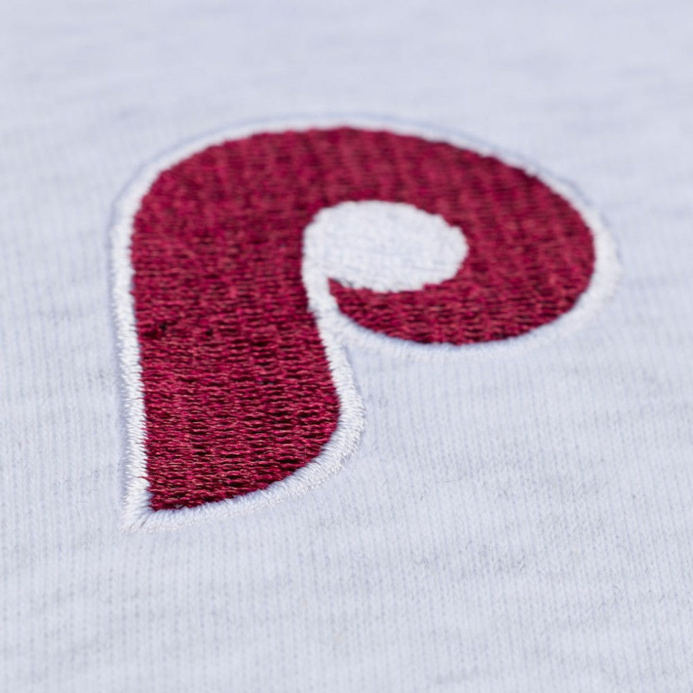 Philadelphia Phillies Mitchell & Ness Women's Script Cropped Boxy T-Shirt | MLB For sale