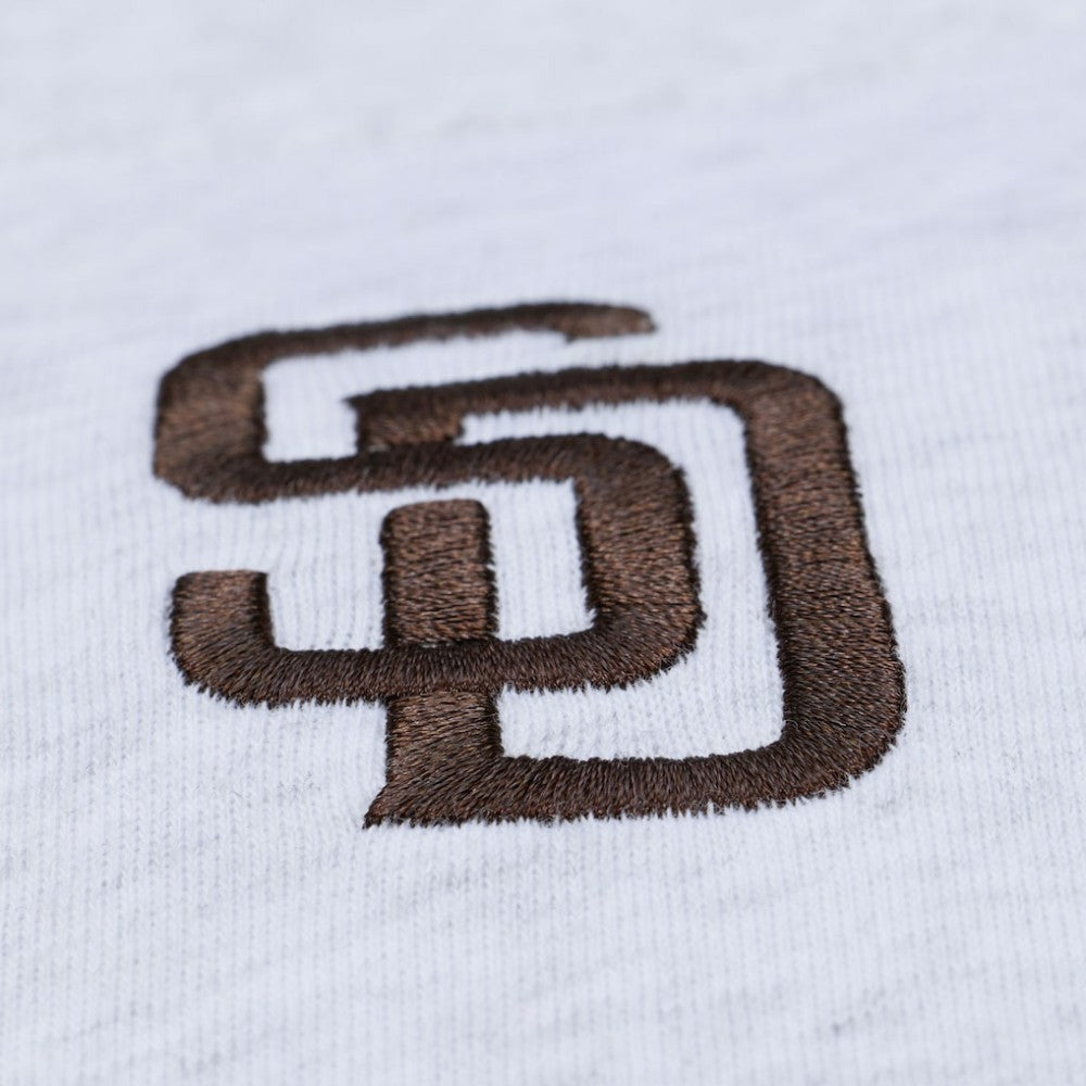 San Diego Padres Mitchell & Ness Women's Script Cropped Boxy T-Shirt | MLB Discount