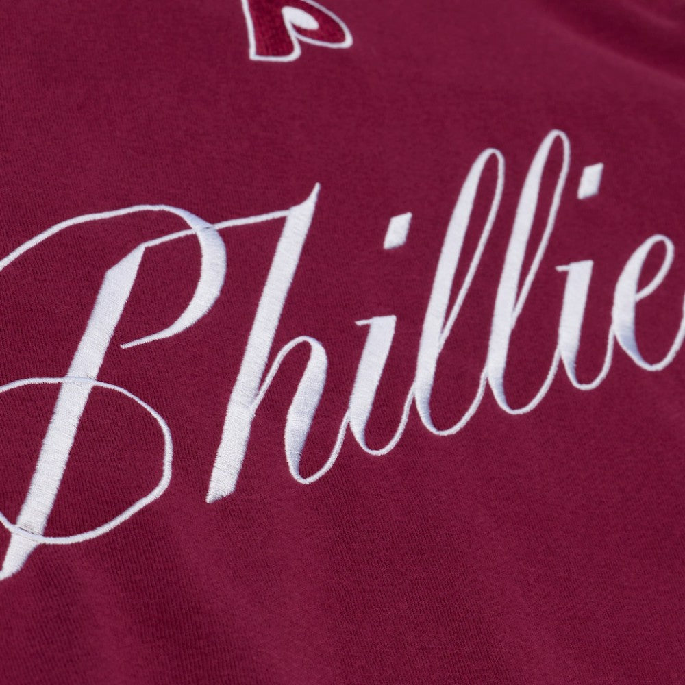 Philadelphia Phillies Mitchell & Ness Women's Script Sweatshirt | MLB Discount