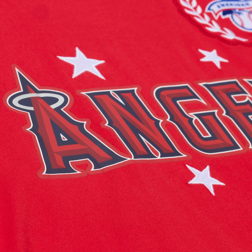 Los Angeles Angels Mitchell & Ness Women's Pep Rally Cropped Boxy T-Shirt | MLB New