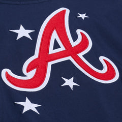 Atlanta Braves Mitchell & Ness Women's Pep Rally Cropped Boxy T-Shirt | MLB For sale