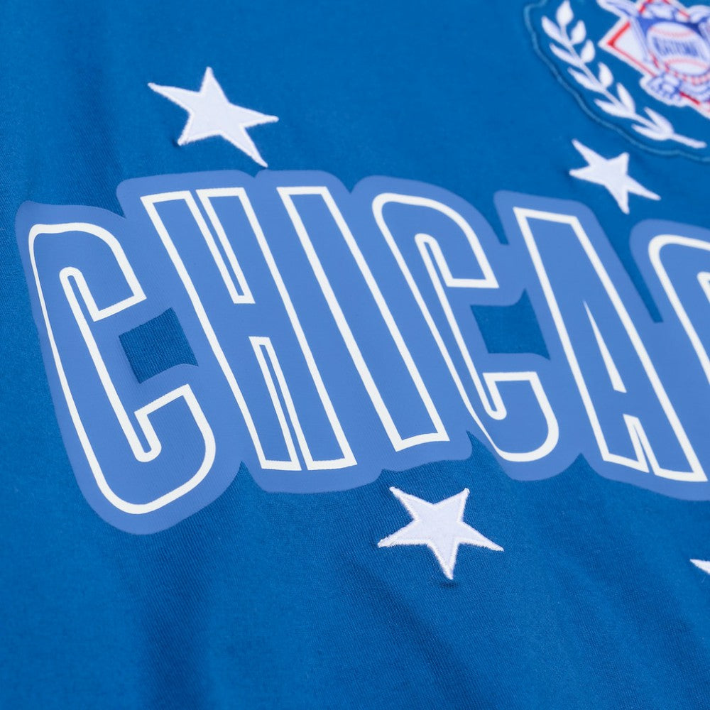 Chicago Cubs Mitchell & Ness Women's Pep Rally Cropped Boxy T-Shirt | MLB Shop