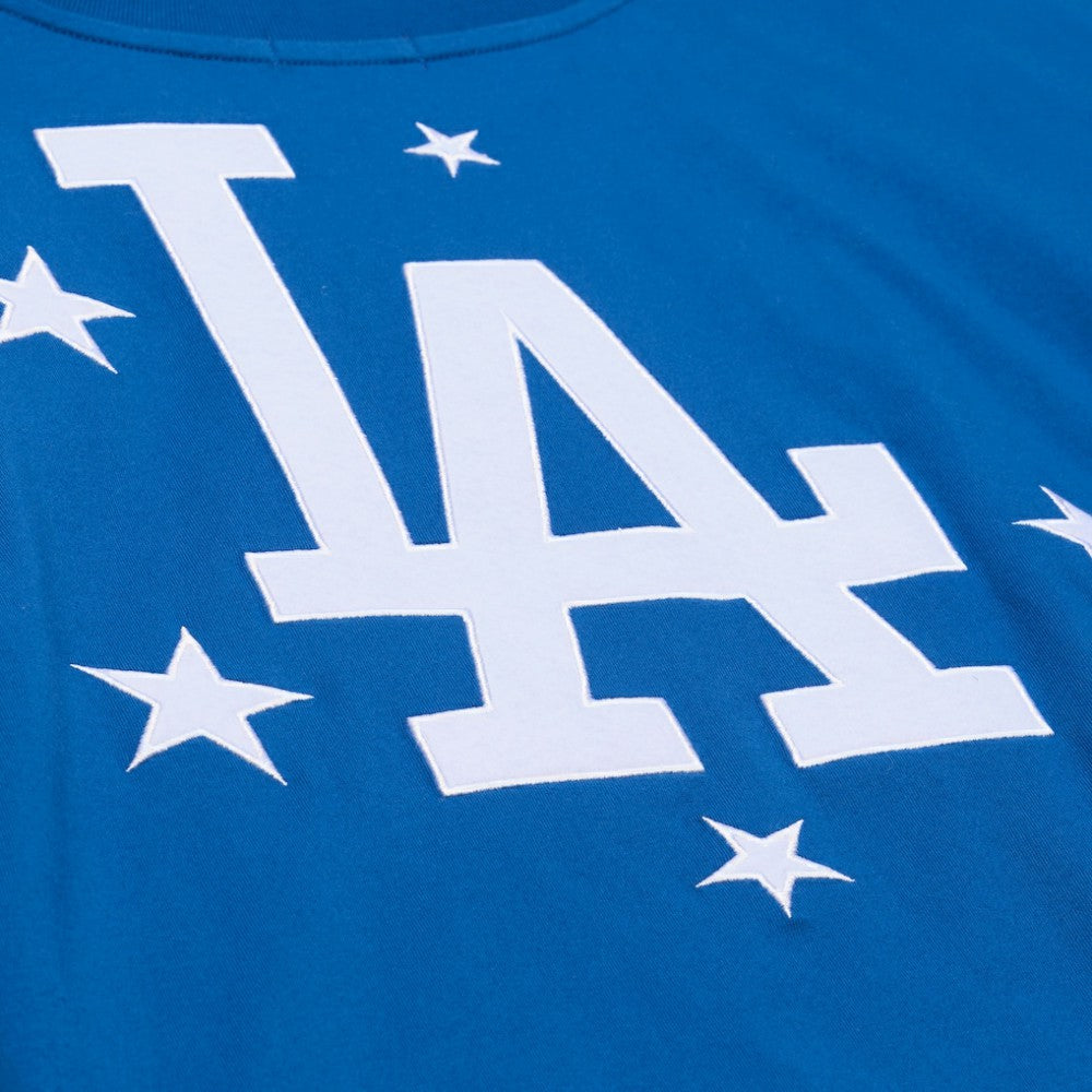 Los Angeles Dodgers Mitchell & Ness Women's Pep Rally Cropped Boxy T-Shirt | MLB New