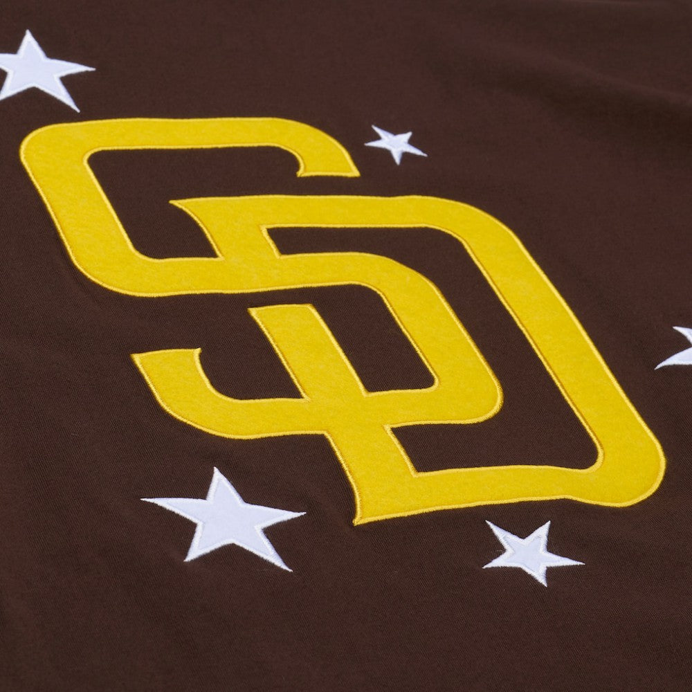 San Diego Padres Mitchell & Ness Women's Pep Rally Cropped Boxy T-Shirt | MLB Sale
