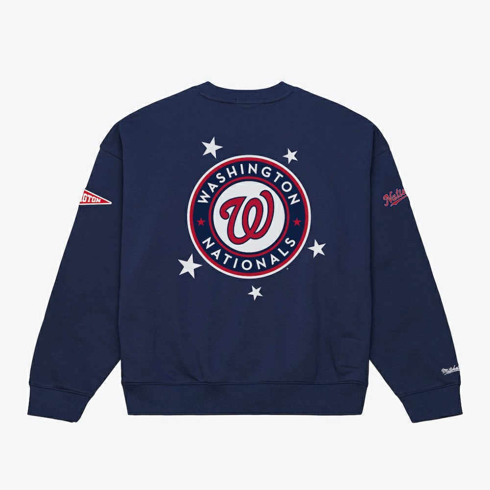 Washington Nationals Mitchell & Ness Women's Pep Rally Sweatshirt | MLB Near me