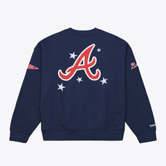 Atlanta Braves Mitchell & Ness Women's Pep Rally Sweatshirt | MLB New