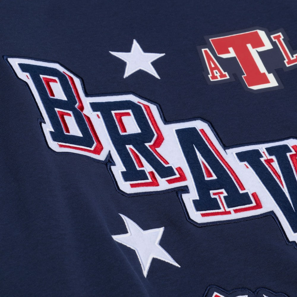 Atlanta Braves Mitchell & Ness Women's Pep Rally Sweatshirt | MLB New