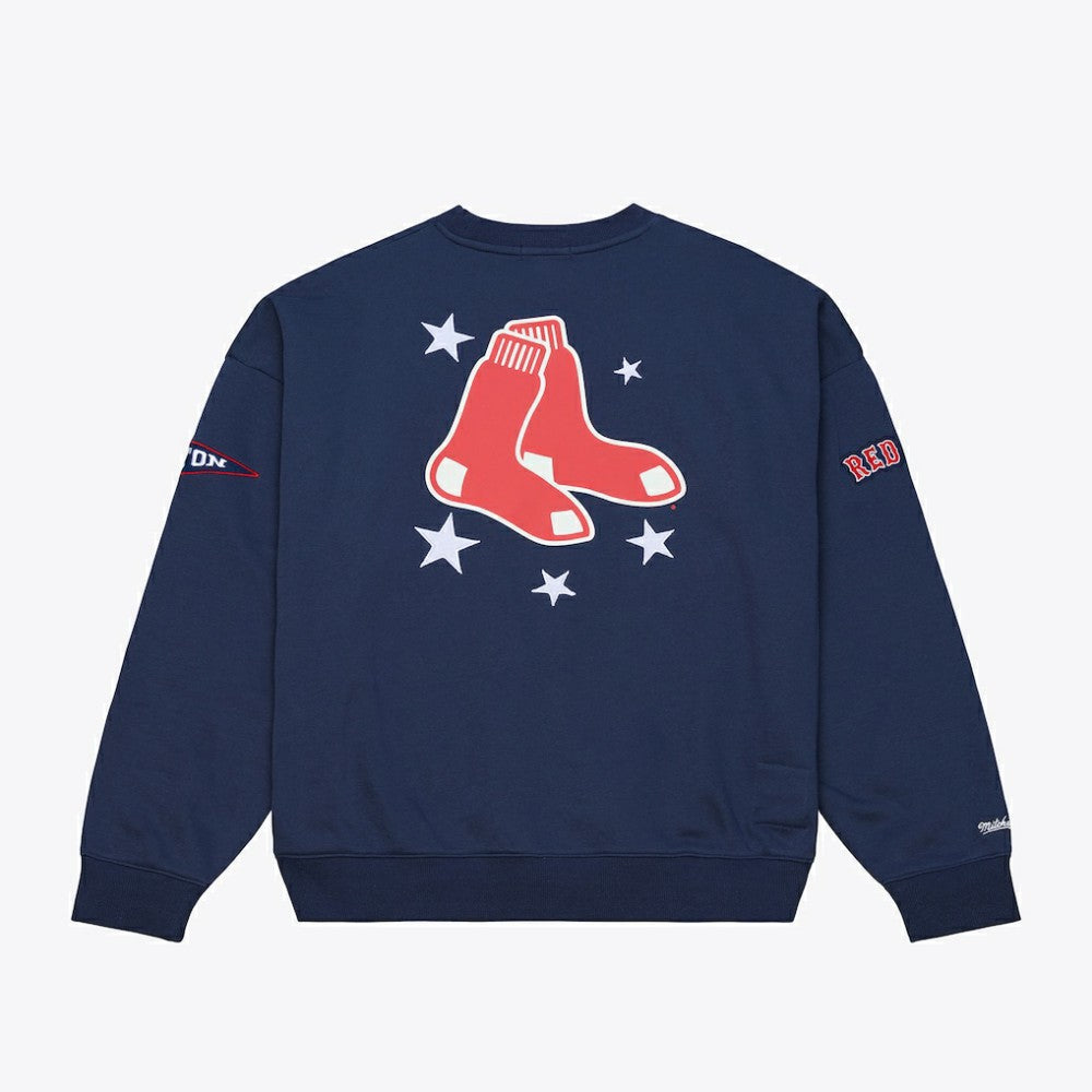 Boston Red Sox Mitchell & Ness Women's Pep Rally Sweatshirt | MLB Sale