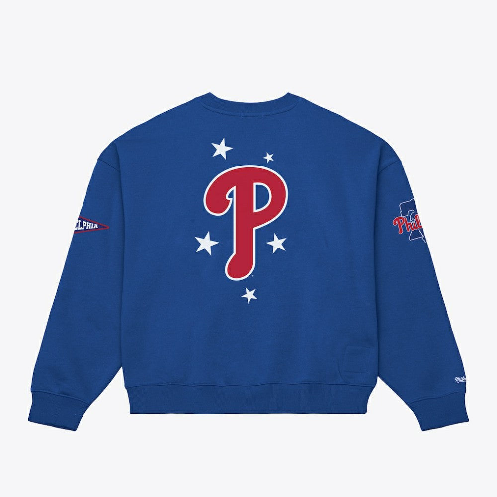 Philadelphia Phillies Mitchell & Ness Women's Pep Rally Sweatshirt | MLB For sale