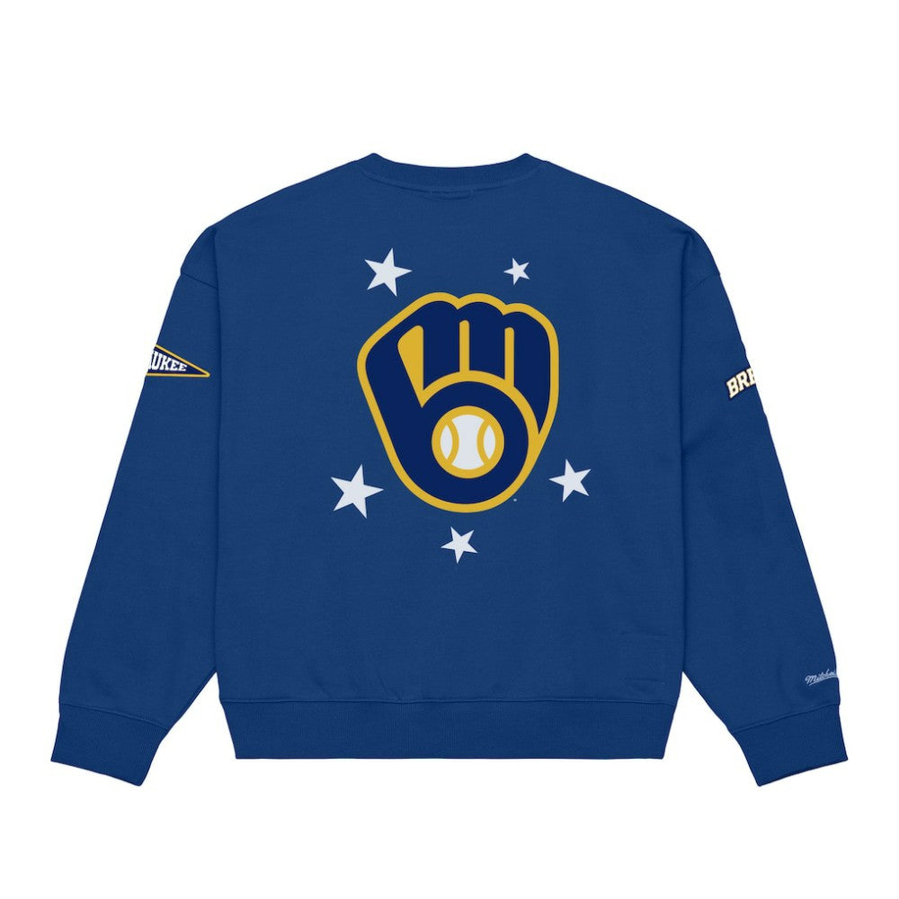Milwaukee Brewers Mitchell & Ness Women's Pep Rally Sweatshirt | MLB Near me