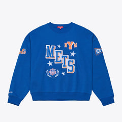 New York Mets Mitchell & Ness Women's Pep Rally Sweatshirt | MLB Outlet
