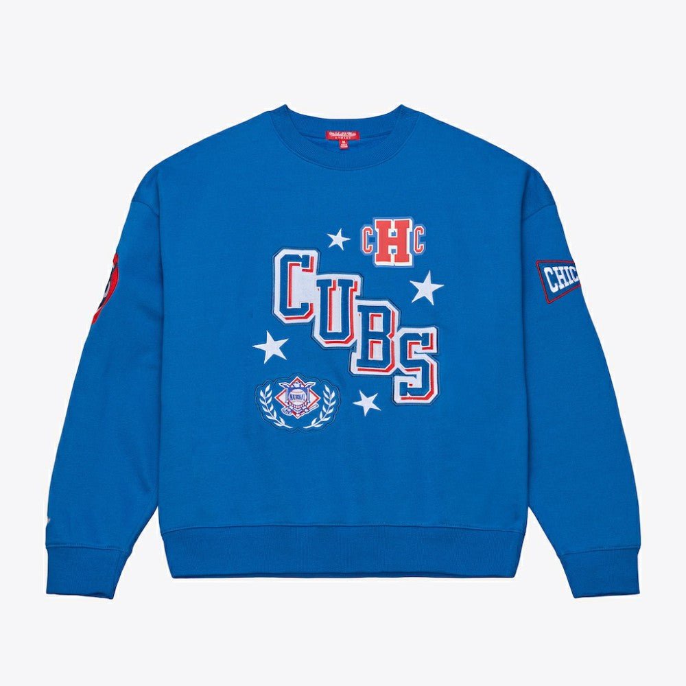 Chicago Cubs Mitchell & Ness Women's Pep Rally Sweatshirt | MLB Outlet