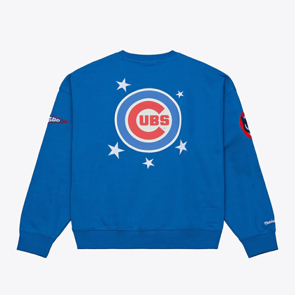 Chicago Cubs Mitchell & Ness Women's Pep Rally Sweatshirt | MLB Outlet