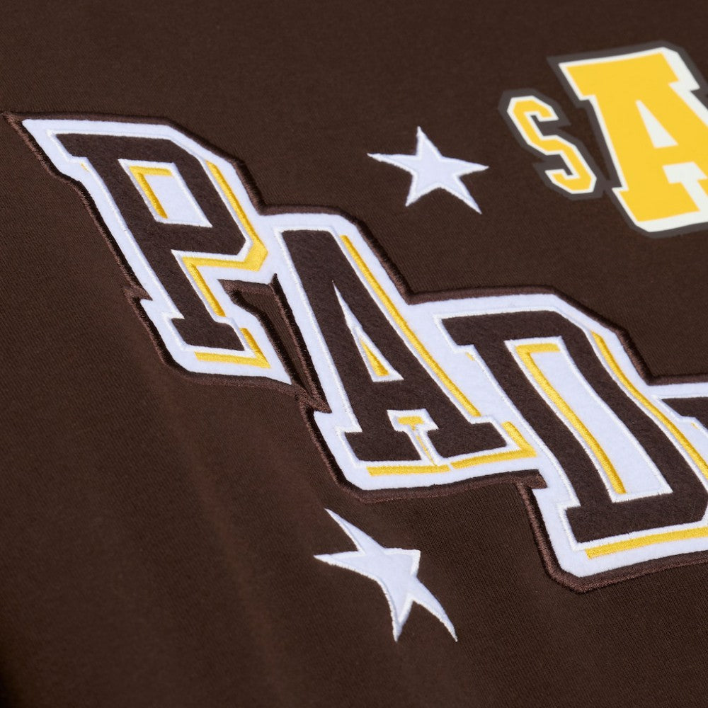 San Diego Padres Mitchell & Ness Women's Pep Rally Sweatshirt | MLB Discount