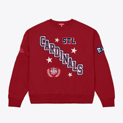 St. Louis Cardinals Mitchell & Ness Women's Pep Rally Sweatshirt | MLB For sale