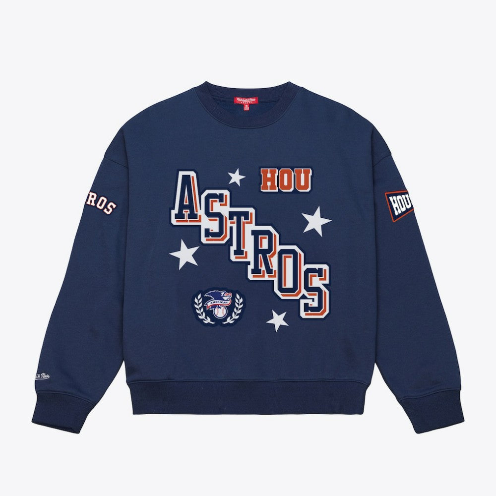 Houston Astros Mitchell & Ness Women's Pep Rally Sweatshirt | MLB US