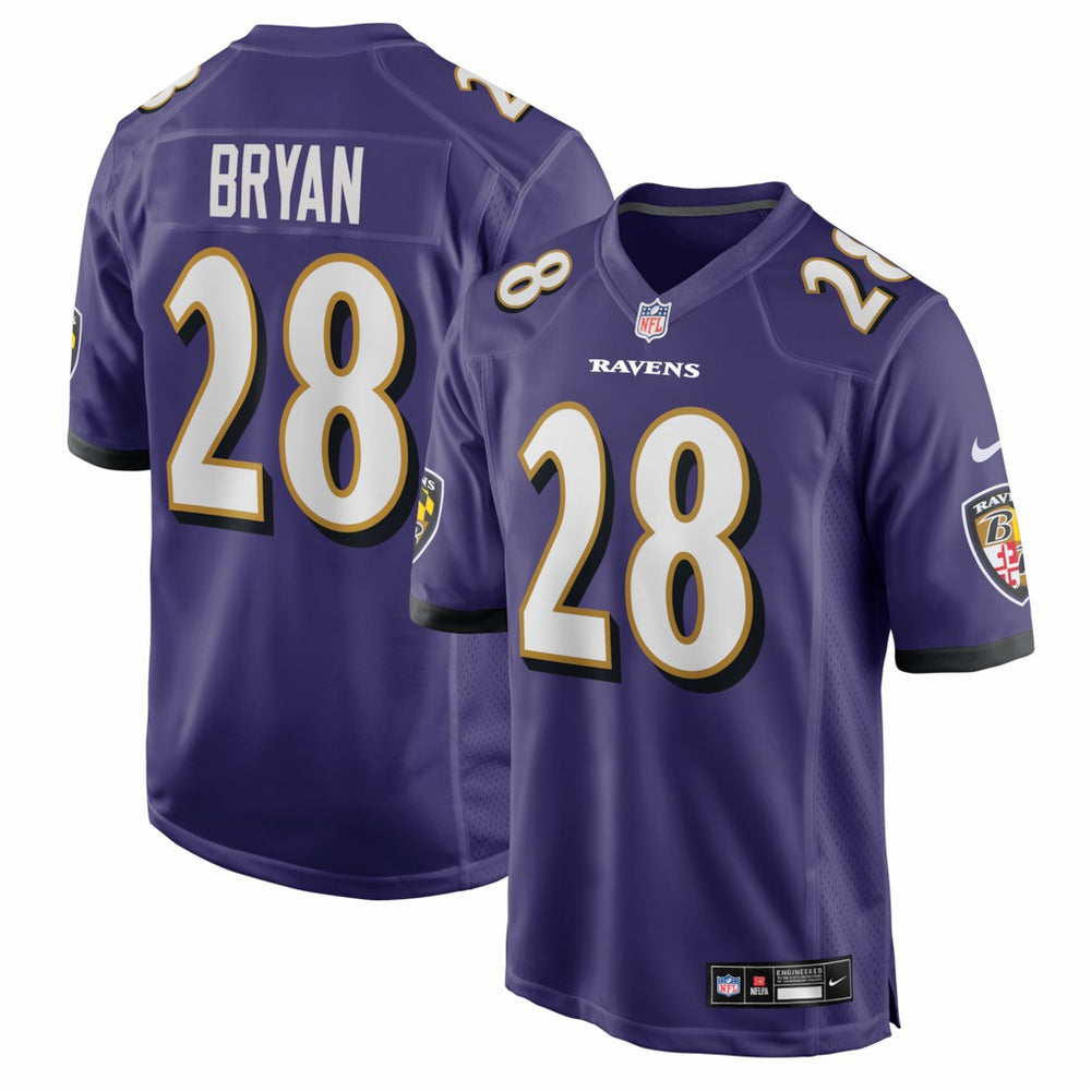 Baltimore Ravens Nike Taven Bryan  Team Game Jersey
