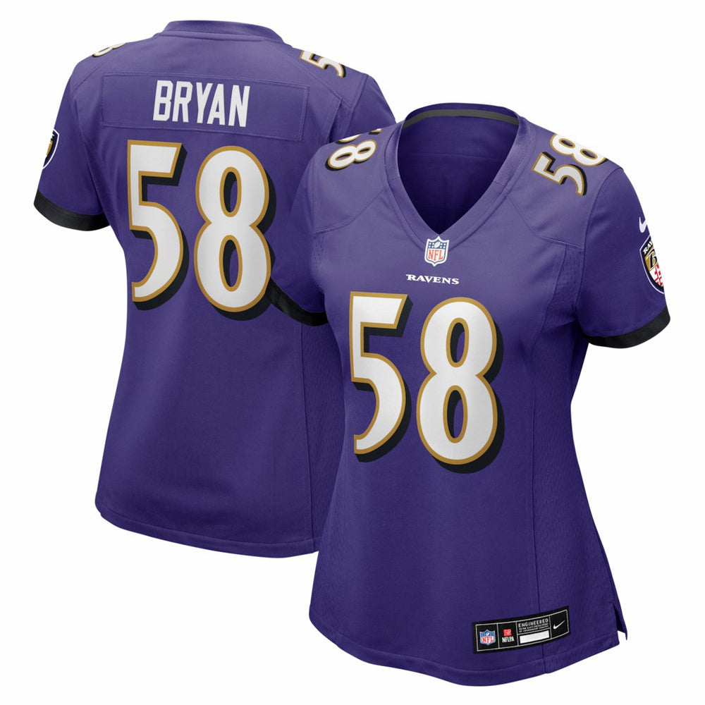 Baltimore Ravens Nike Taven Bryan  Women's Team Game Jersey