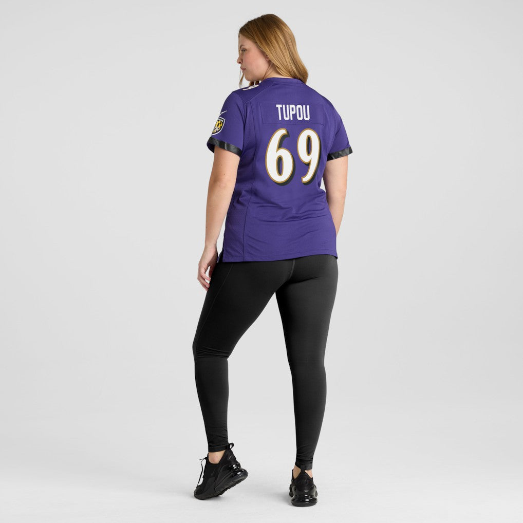 Baltimore Ravens Nike Josh Tupou  Women's Team Game Jersey