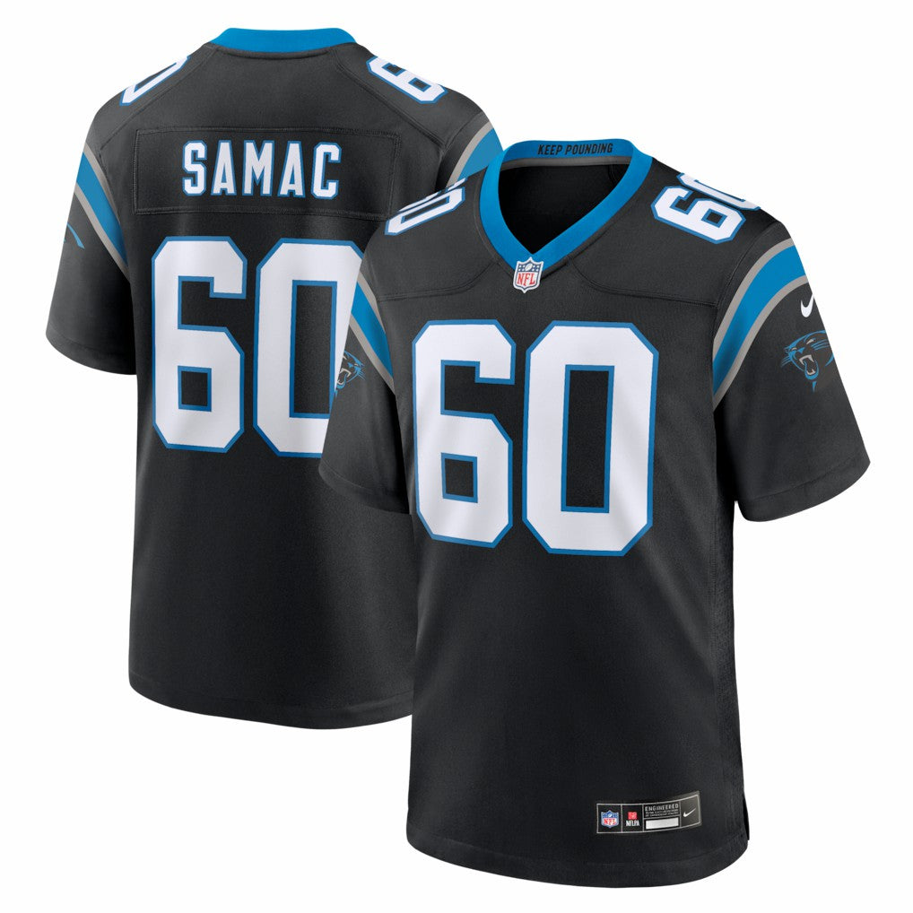 Carolina Panthers Nike Nick Samac  Team Game Jersey