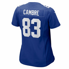 New York Giants Nike Dalen Cambre  Women's Team Game Jersey