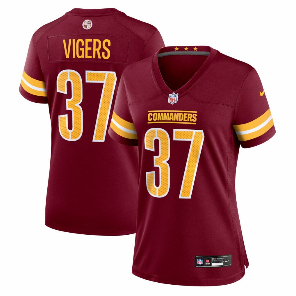 Washington Commanders Nike Car'lin Vigers  Women's Team Game Jersey