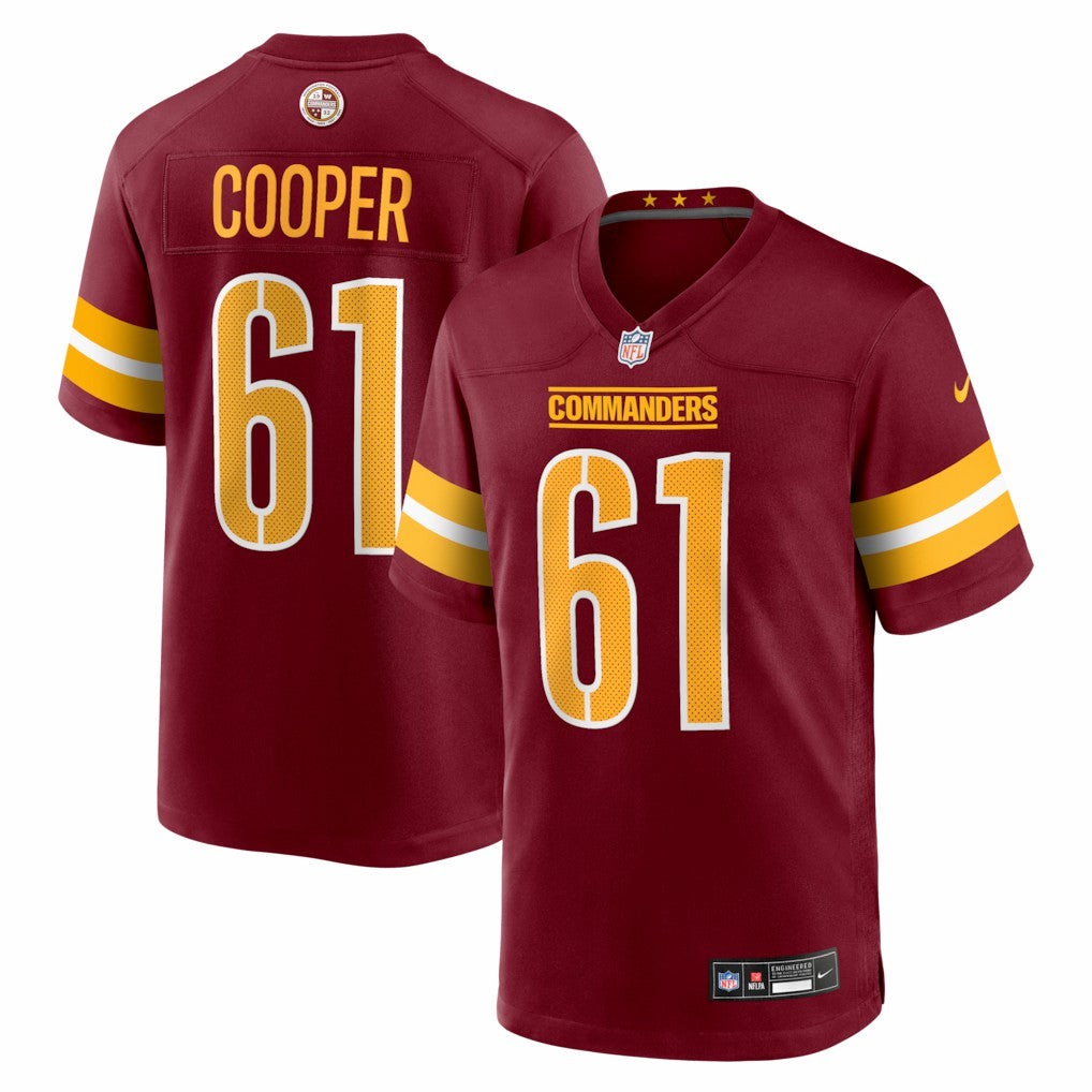Washington Commanders Nike Tyler Cooper  Team Game Jersey