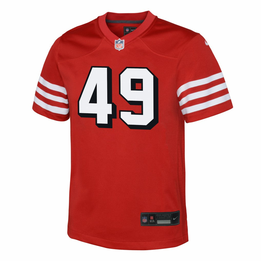 San Francisco 49ers Nike The Faithful  Youth Alternate 2 Game Jersey