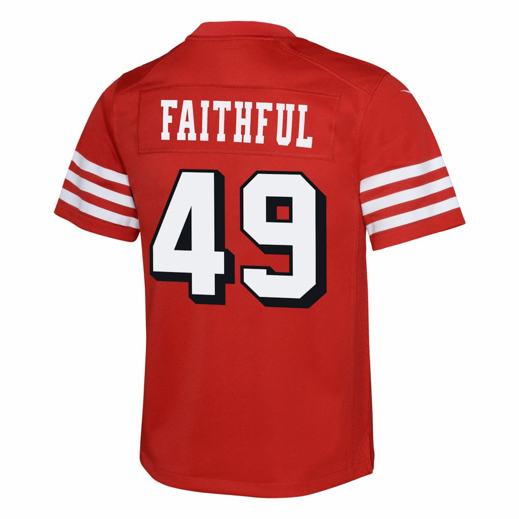 San Francisco 49ers Nike The Faithful  Youth Alternate 2 Game Jersey